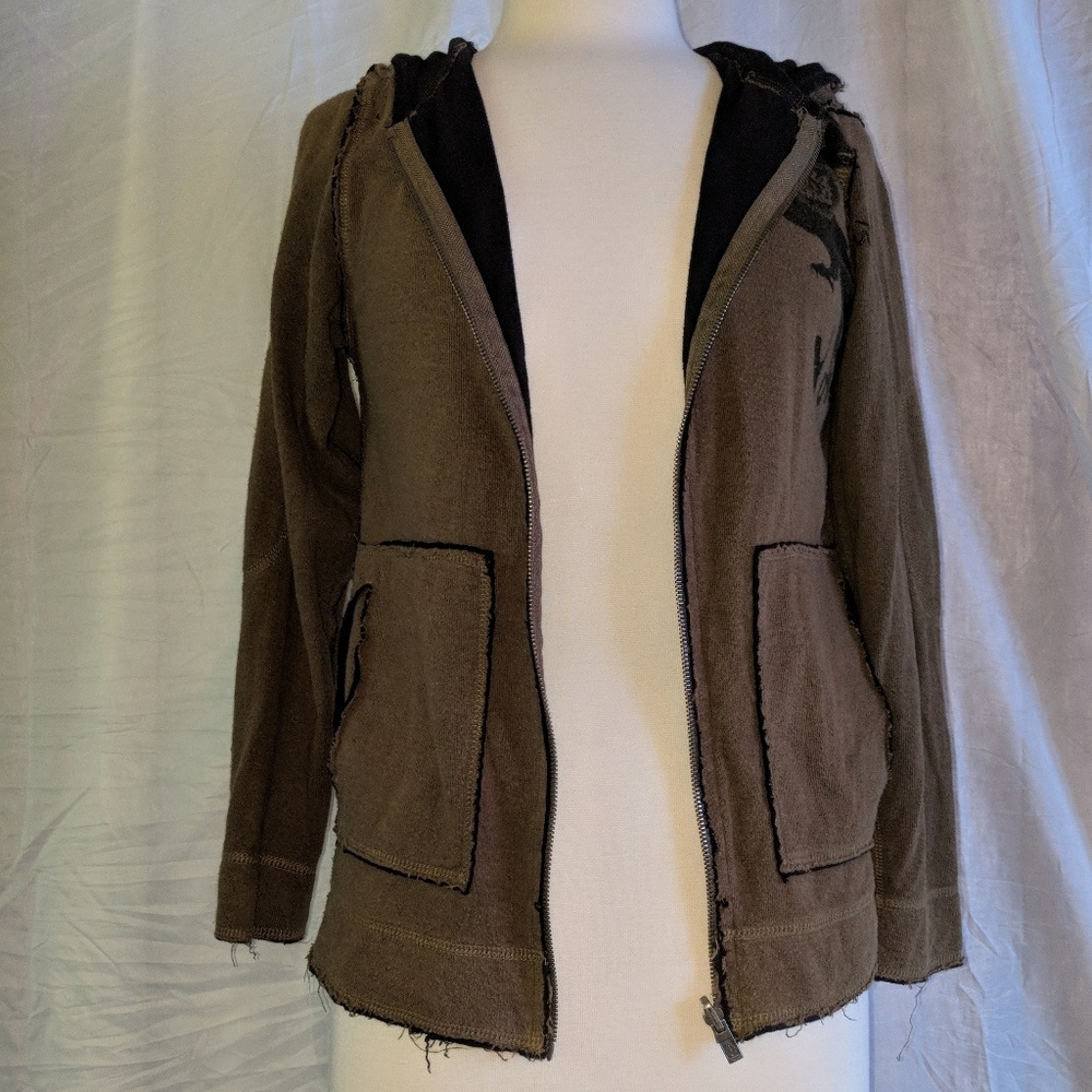 Dark green Volcom jacket.
